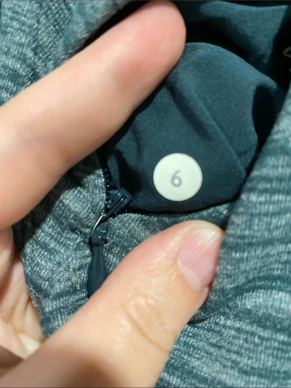 Lululemon heathered grey green long sleeve dress - Picture 5 of 7